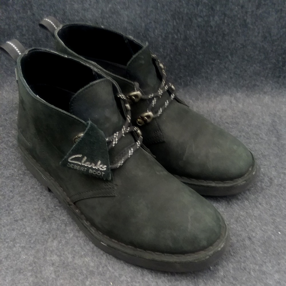 Clarks‎ Desert Boot Mens US 7M Black Gore-Tex Leather Lace-Up Ankle Boots - Picture 5 of 14